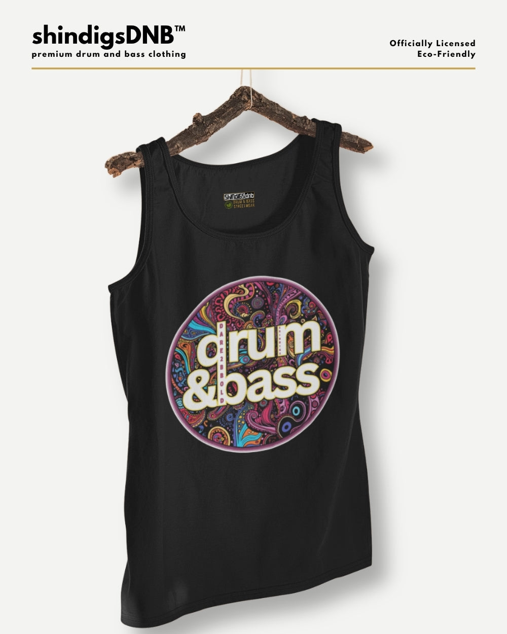black dnb vest music festival 