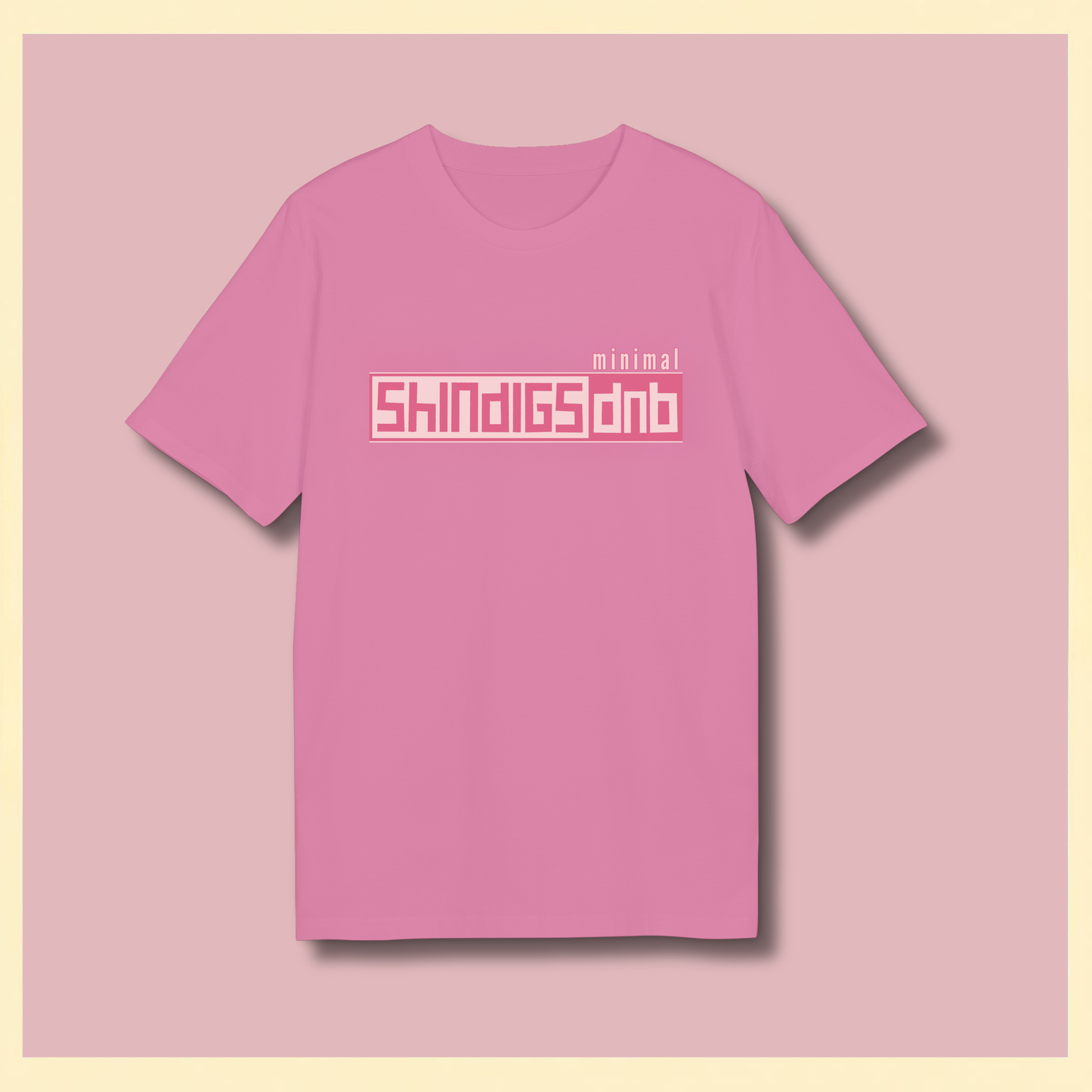 shindigsMINIMAL Tee — Pink Edit