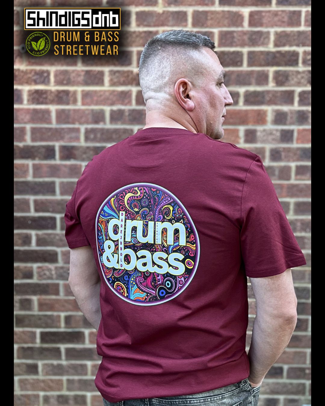 Drum and Bass Tee - Paisley Power