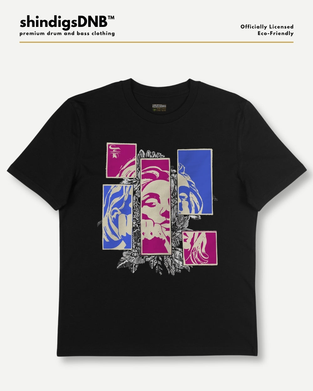 black dnb tee