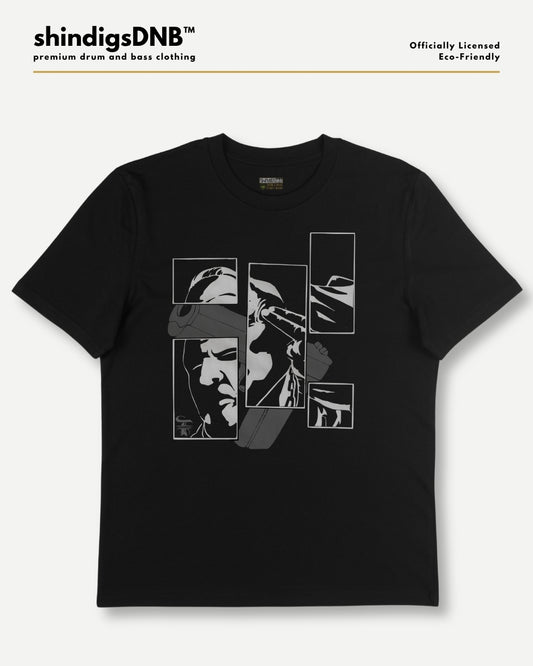 black dnb tee