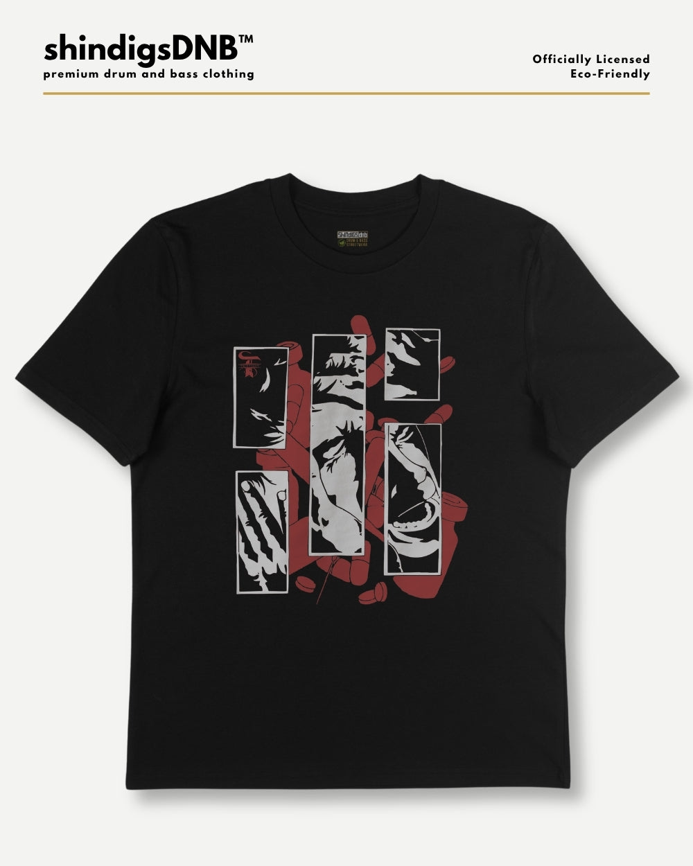 black dnb tee