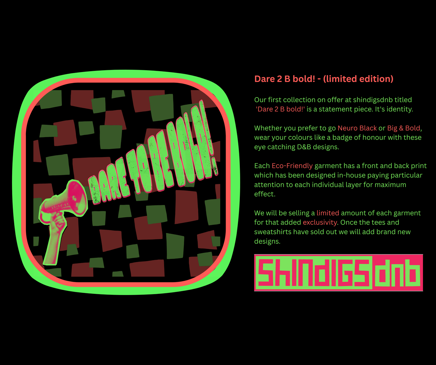 Drum & Bass Sweatshirt — Technicolour Damage