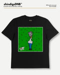 Zombie Cats drum and bass neurofunk black tee