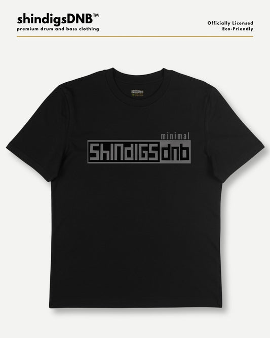 Black drum and bass tee