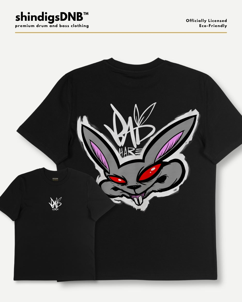 Neurofunk tee. Screamarts Bad Hare