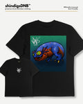 Neurofunk, drum and bass, D&B. black tshirt, music festival